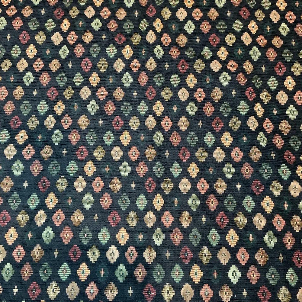 Vtg Woven Jacquard Tablecloth 56